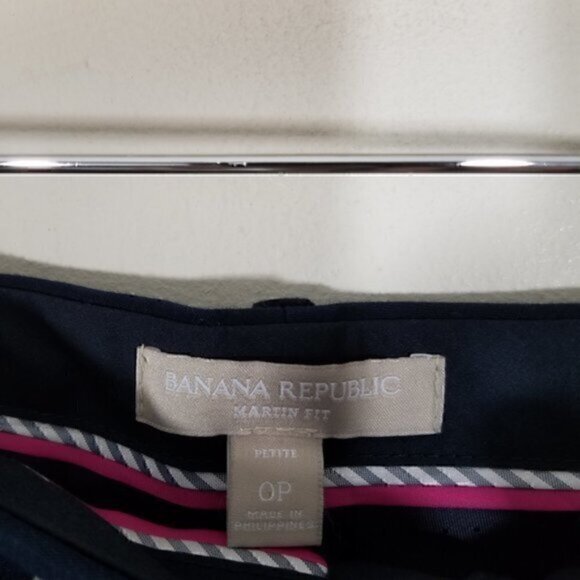 Banana Republic Martin Fit Stretch Dress Pants Petite Size 0P - Picture 4 of 7